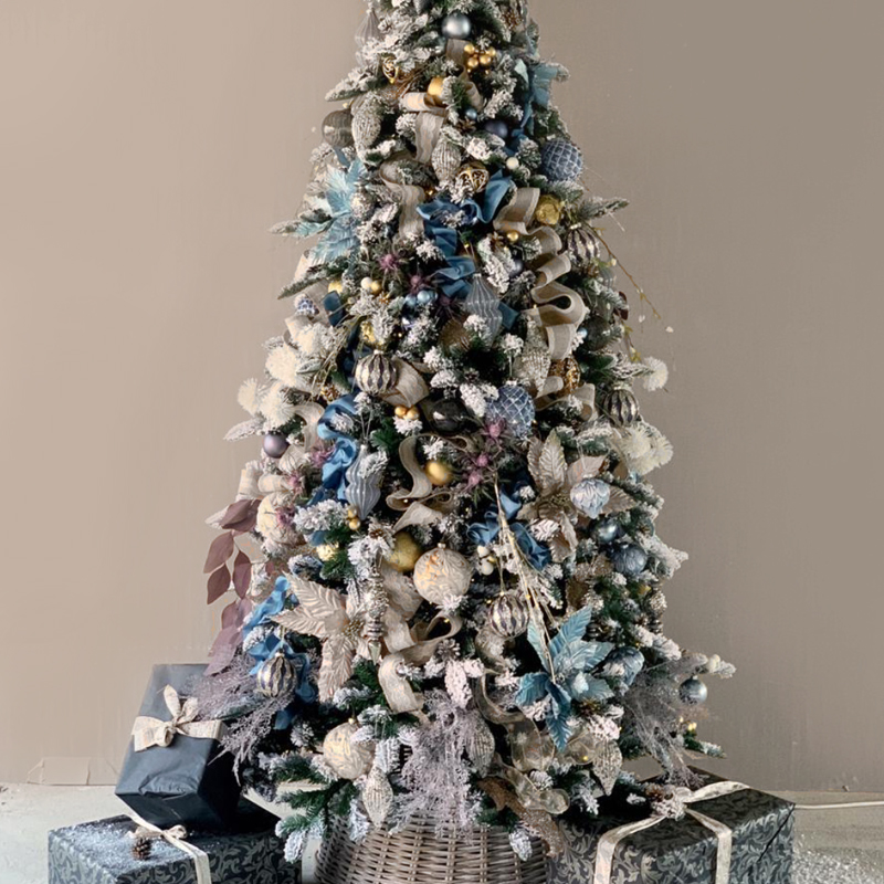 Дизайнерская Ель Голубой и Бежевый Декор Blue and Beige Decor Синий Голубой Бежевый Дизайнерская Ель Голубой и Бежевый Декор Blue and Beige Decor Синий Голубой Бежевый в Тюмени | Loft Concept