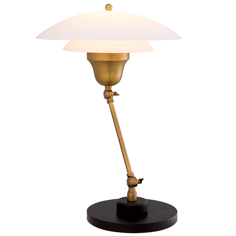 Настольная лампа Eichholtz Table Lamp Novento Латунь Белый Настольная лампа Eichholtz Table Lamp Novento Латунь Белый в Тюмени | Loft Concept