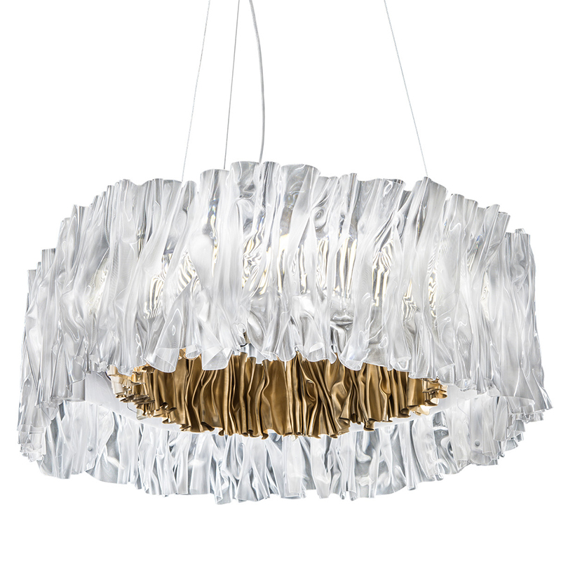 Дизайнерская Плиссированная люстра Pleated Chandelier Золотой Дизайнерская Плиссированная люстра Pleated Chandelier Золотой в Тюмени | Loft Concept