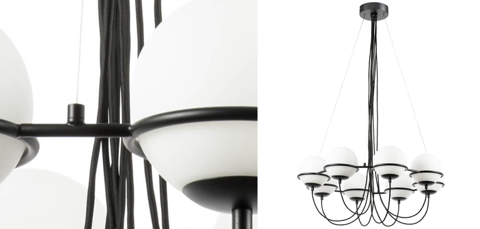 Люстра Melissa Chandelier Black 8 Люстра Melissa Chandelier Black 8 - Loft-Concept в Тюмени