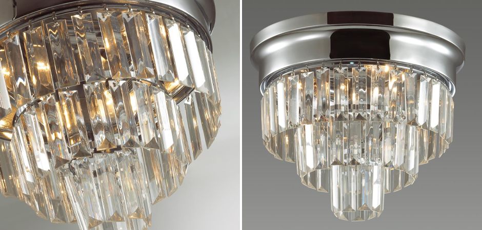 Хрустальная потолочная люстра Crystal Fountain Хром Хрустальная потолочная люстра Crystal Fountain Хром - Loft-Concept в Тюмени