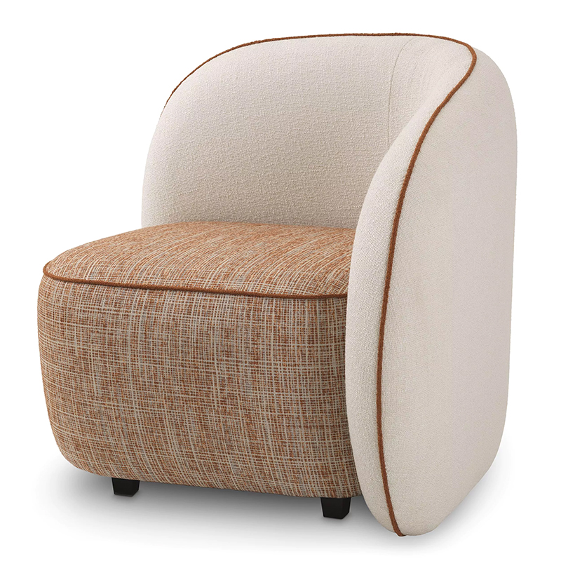 Кресло Eichholtz Chair San Marino Right Кремовый Коричневый Кресло Eichholtz Chair San Marino Right Кремовый Коричневый в Тюмени | Loft Concept
