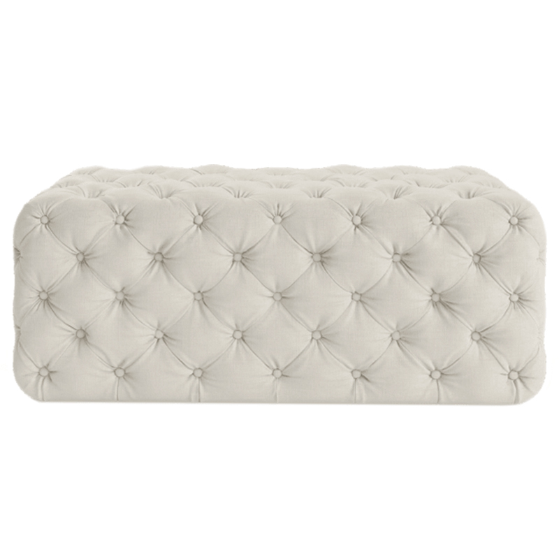Оттоманка Capitone Rectangular Ottoman ivory ( слоновая кость ) Оттоманка Capitone Rectangular Ottoman ivory ( слоновая кость ) в Тюмени | Loft Concept