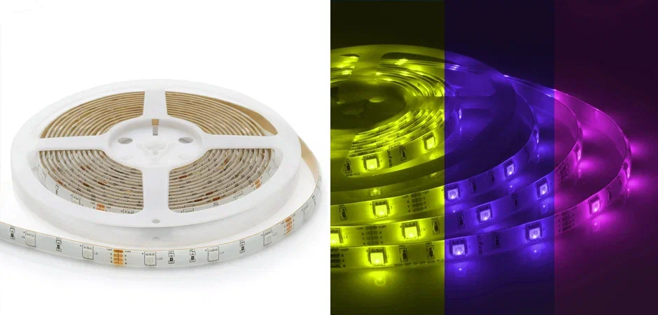 Светодиодная влагозащищенная лента 7,2W/m 30LED/m 5050SMD разноцветная 5M Светодиодная влагозащищенная лента 7,2W/m 30LED/m 5050SMD разноцветная 5M - Loft-Concept в Тюмени