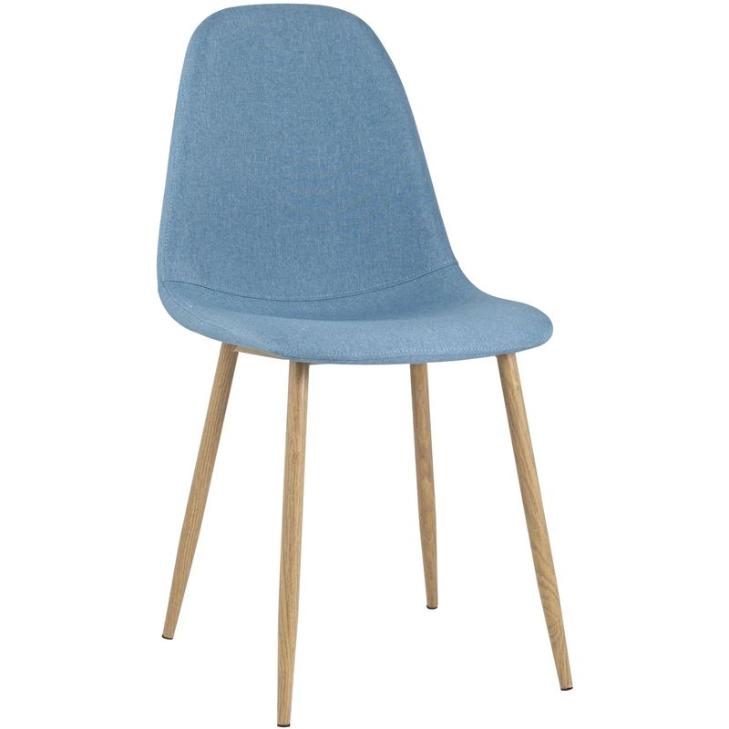 Стул Archie Chair Ткань Голубая Рогожка Голубой Древесина Стул Archie Chair Ткань Голубая Рогожка Голубой Древесина в Тюмени | Loft Concept