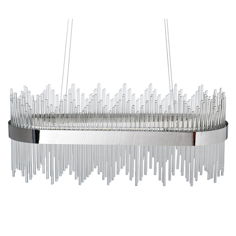 Люстра Nembus Chandelier 80 chrome Хром Прозрачный Люстра Nembus Chandelier 80 chrome Хром Прозрачный в Тюмени | Loft Concept