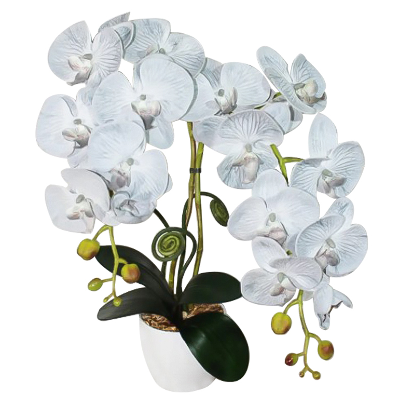 Декоративный искусственный цветок Orchid gray Декоративный искусственный цветок Orchid gray в Тюмени | Loft Concept