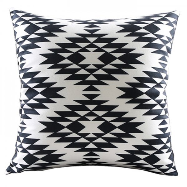 Декоративная подушка Black and White Pattern Черно-белый Декоративная подушка Black and White Pattern Черно-белый в Тюмени | Loft Concept