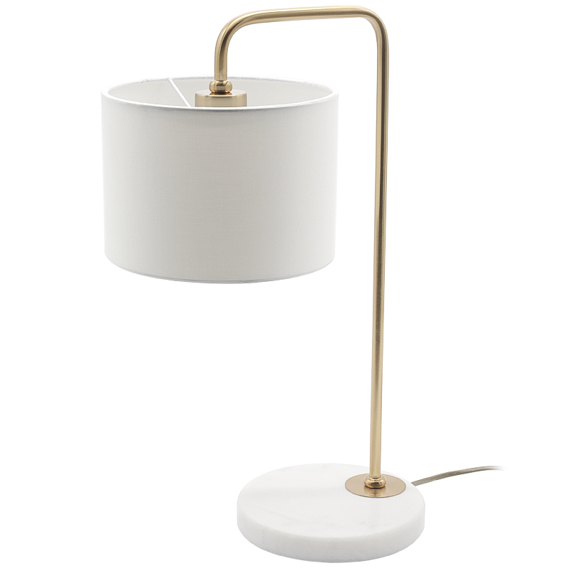Настольная лампа Randers Table Lamp Белый Золотой Настольная лампа Randers Table Lamp Белый Золотой в Тюмени | Loft Concept