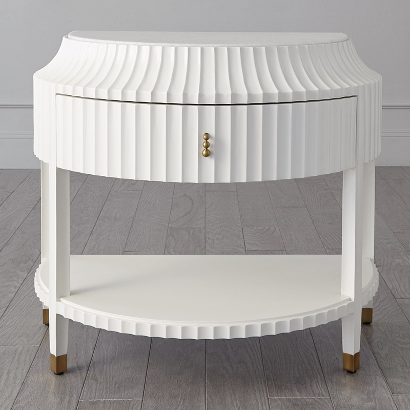 Тумба Charlotte Textured Bedside Chest ivory ( слоновая кость ) Тумба Charlotte Textured Bedside Chest ivory ( слоновая кость ) в Тюмени | Loft Concept