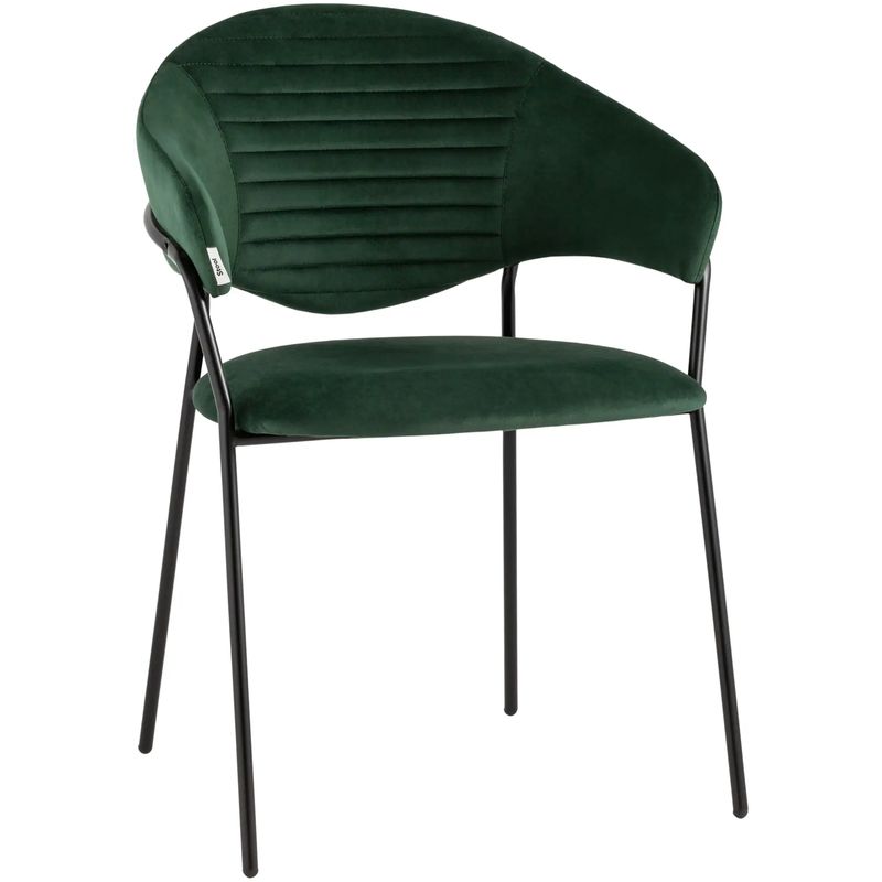 Стул Alexis Chair Зеленый Велюр Зеленый Черный Стул Alexis Chair Зеленый Велюр Зеленый Черный в Тюмени | Loft Concept