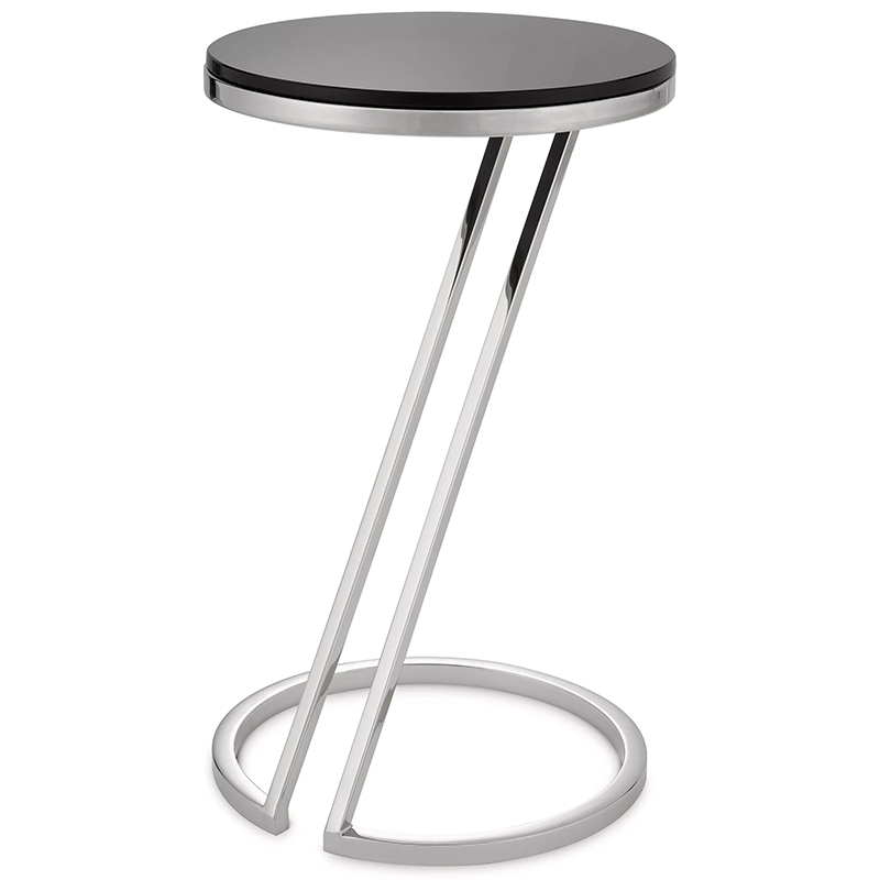 Приставной стол Eichholtz Side Table Falcone Chrome Хром Черный Приставной стол Eichholtz Side Table Falcone Chrome Хром Черный в Тюмени | Loft Concept