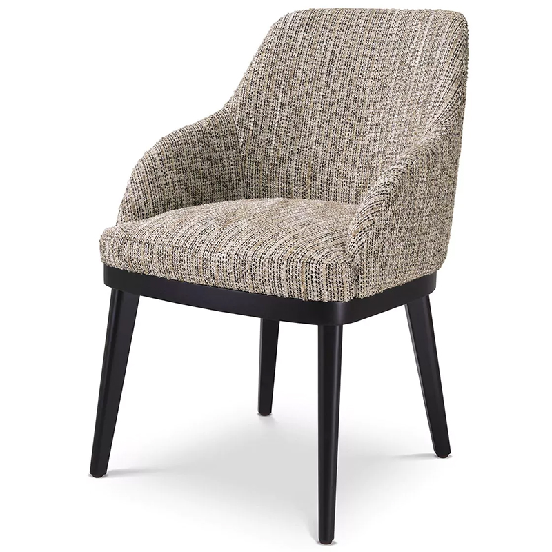Стул Eichholtz Dining Chair Costa Mademoiselle Beige Бежевый Черный Стул Eichholtz Dining Chair Costa Mademoiselle Beige Бежевый Черный в Тюмени | Loft Concept