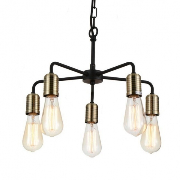 Люстра Bulb Netsch Pendant 5 Черный Люстра Bulb Netsch Pendant 5 Черный в Тюмени | Loft Concept