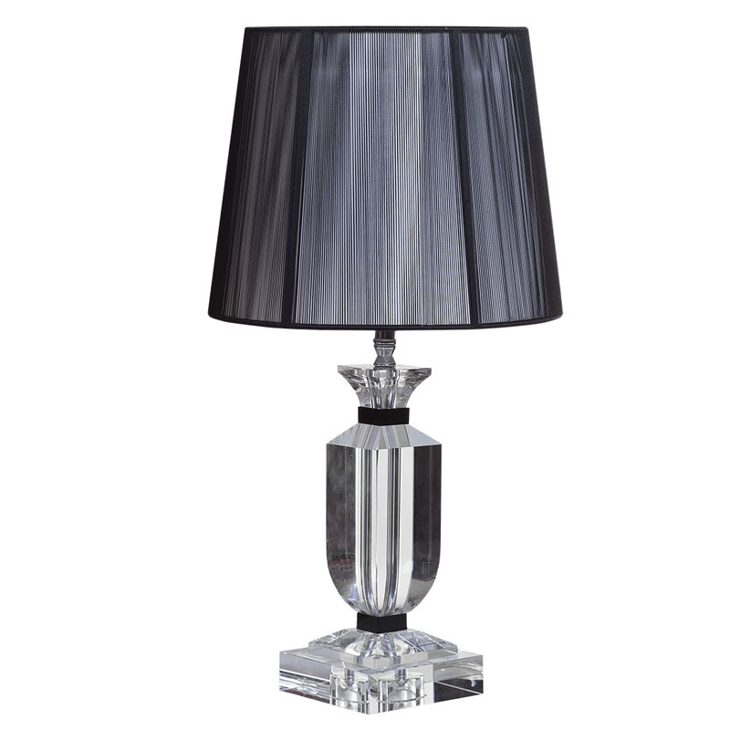 Настольная лампа Crystal Base Table Lamp Черный Настольная лампа Crystal Base Table Lamp Черный в Тюмени | Loft Concept