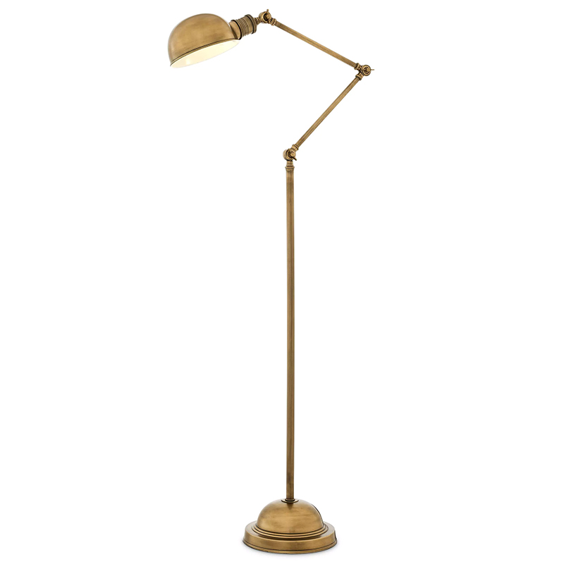 Торшер Eichholtz Floor Lamp Soho Brass Винтажная латунь Латунь Торшер Eichholtz Floor Lamp Soho Brass Винтажная латунь Латунь в Тюмени | Loft Concept