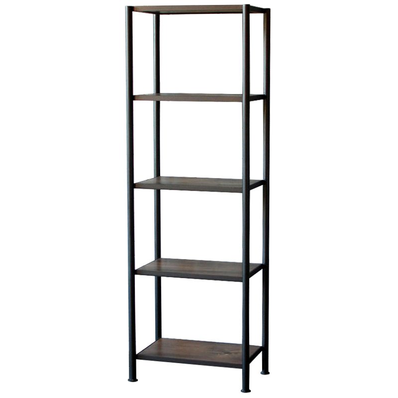 Стеллаж Keelan Industrial Metal Rust Rack Черный Коричневый Стеллаж Keelan Industrial Metal Rust Rack Черный Коричневый в Тюмени | Loft Concept