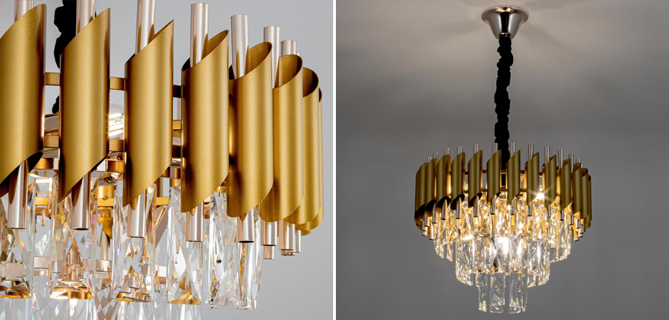 Многоярусная люстра Empire Crystal Gold&Silver Многоярусная люстра Empire Crystal Gold&Silver - Loft-Concept в Тюмени