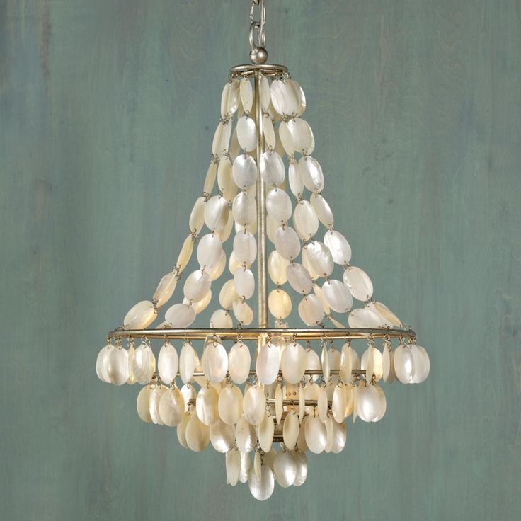 Подвесной светильник SHELL Classic Chandelier Белый Серебряный Подвесной светильник SHELL Classic Chandelier Белый Серебряный в Тюмени | Loft Concept