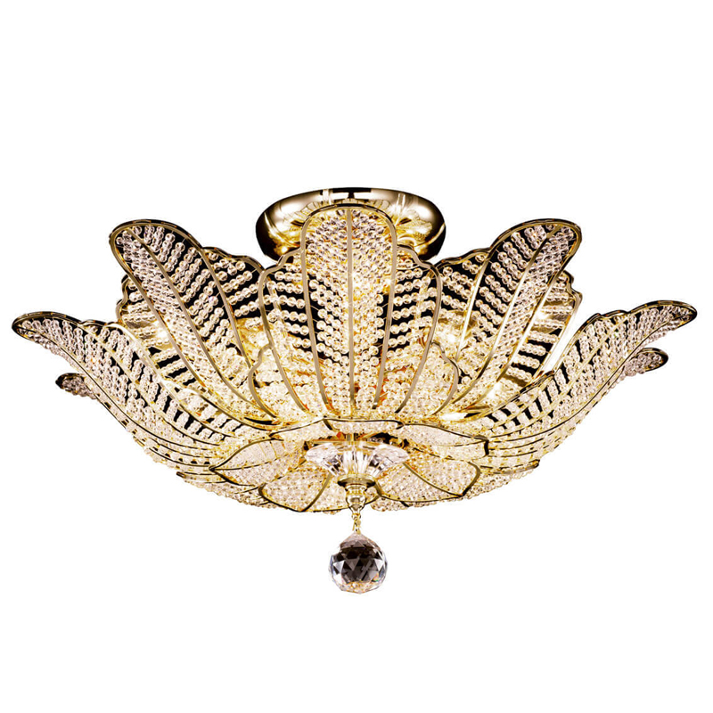 Потолочная люстра Franseza Chandelier gold Золотой Прозрачный (Transparent) Потолочная люстра Franseza Chandelier gold Золотой Прозрачный (Transparent) в Тюмени | Loft Concept