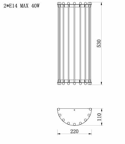 Бра Lantern Tiziano Chromium Sconces Бра Lantern Tiziano Chromium Sconces в Тюмени