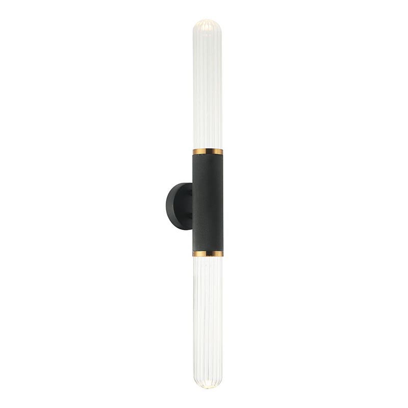 Бра Grover Black Transparent Wall Lamp Прозрачное Стекло Черный Глянцевое золото Бра Grover Black Transparent Wall Lamp Прозрачное Стекло Черный Глянцевое золото в Тюмени | Loft Concept
