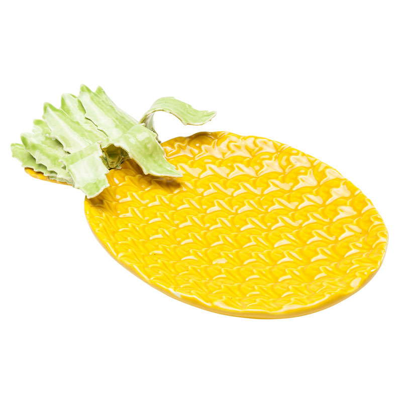 Тарелка Pineapple Plate Желтый Зеленый Тарелка Pineapple Plate Желтый Зеленый в Тюмени | Loft Concept