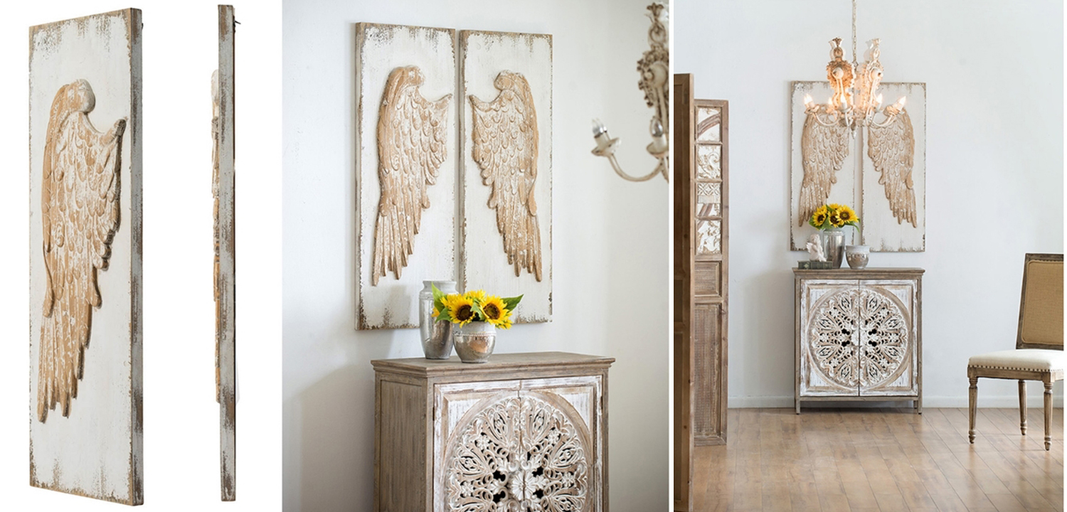 Деревянное панно Крылья Ангела - фото