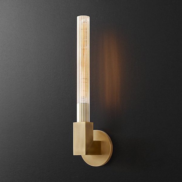 Бра RH CANNELLE wall lamp SINGLE Sconces Латунь Бра RH CANNELLE wall lamp SINGLE Sconces Латунь в Тюмени | Loft Concept