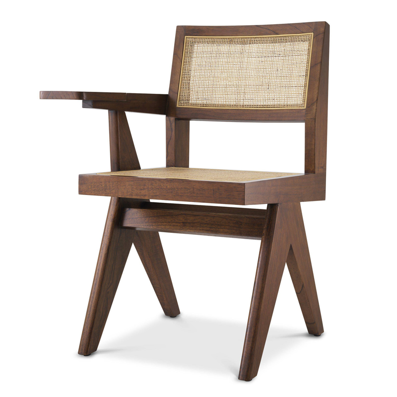 Стул Eichholtz Chair Niclas With Desk brown Бежевый Коричневый Стул Eichholtz Chair Niclas With Desk brown Бежевый Коричневый в Тюмени | Loft Concept