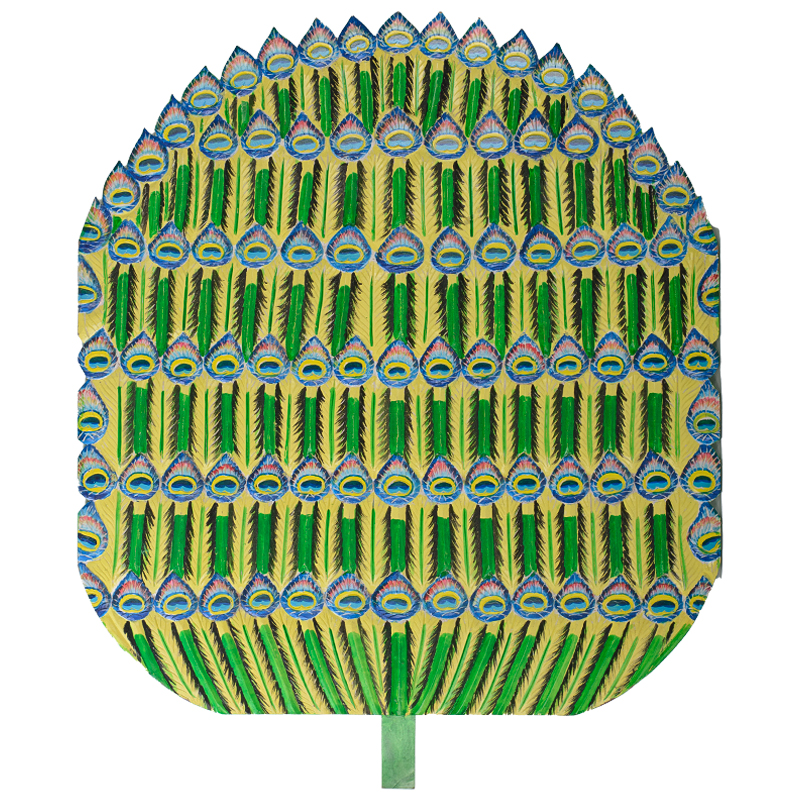 Панно Wooden Peacock Feathers Зеленый Желтый Синий Мульти Панно Wooden Peacock Feathers Зеленый Желтый Синий Мульти в Тюмени | Loft Concept