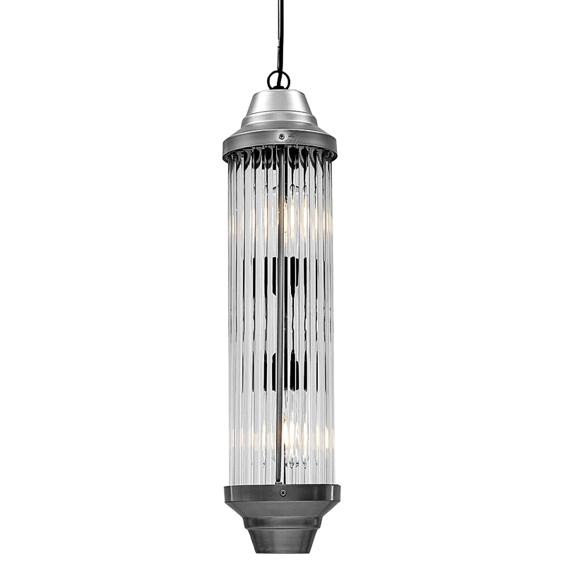 Подвесной светильник Transparent Tubes Pendant Хром Прозрачный Подвесной светильник Transparent Tubes Pendant Хром Прозрачный в Тюмени | Loft Concept