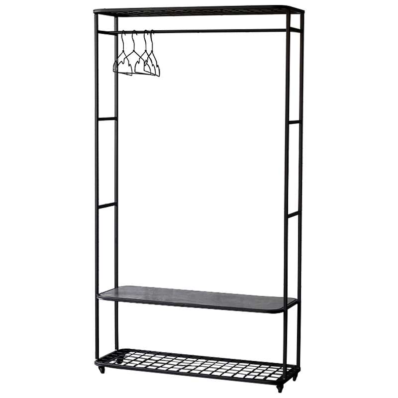 Рейл Braydon Industrial Metal Rust Clothes Rail Черный Дерево Серый Рейл Braydon Industrial Metal Rust Clothes Rail Черный Дерево Серый в Тюмени | Loft Concept