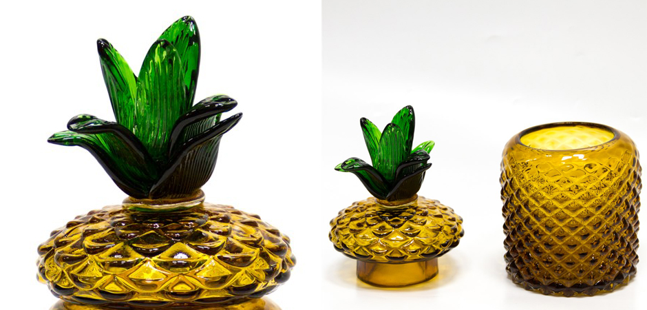 Ваза с крышкой Pineapple Transparent Amber S Ваза с крышкой Pineapple Transparent Amber S - Loft-Concept в Тюмени