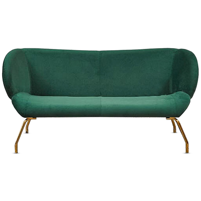 Диван Branca Sofa Изумрудный Глянцевое золото в Тюмени | Loft Concept 