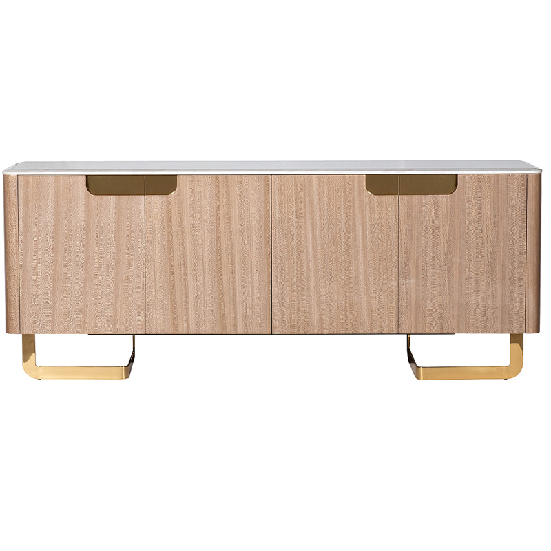 Комод длинный на металлических ножках Bertran Chest of Drawers Латунь Бежевый Белый Комод длинный на металлических ножках Bertran Chest of Drawers Латунь Бежевый Белый в Тюмени | Loft Concept