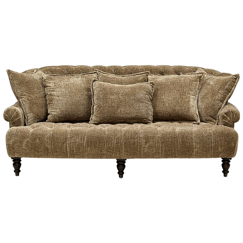 Диван с подушками Gould Sofa Коричневый Коричневый Диван с подушками Gould Sofa Коричневый Коричневый в Тюмени | Loft Concept