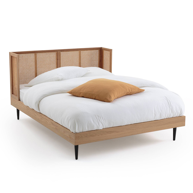 Кровать Nora Wicker Bed Светлый дуб Кровать Nora Wicker Bed Светлый дуб в Тюмени | Loft Concept