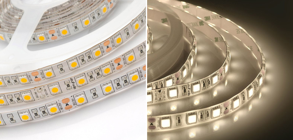 Светодиодная влагозащищенная лента 14,4W/m 60Led/m 5050SMD теплый белый Светодиодная влагозащищенная лента 14,4W/m 60Led/m 5050SMD теплый белый - Loft-Concept в Тюмени