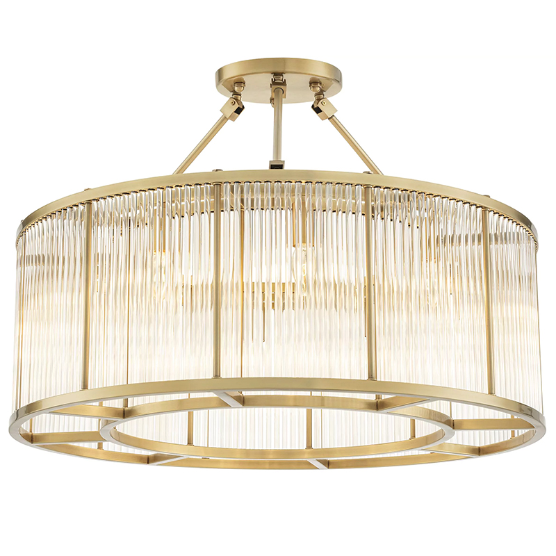 Потолочный светильник Eichholtz Ceiling Lamp Bernardi L Латунь Прозрачное Стекло Потолочный светильник Eichholtz Ceiling Lamp Bernardi L Латунь Прозрачное Стекло в Тюмени | Loft Concept