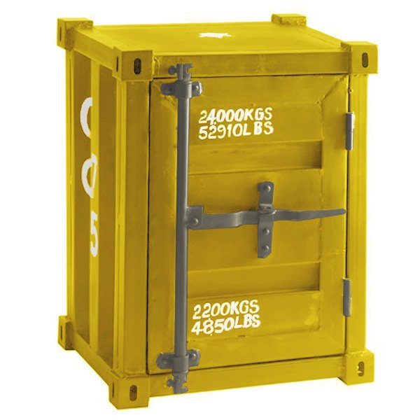Тумбочка морской контейнер CARLINGUE Sea Container yellow Тумбочка морской контейнер CARLINGUE Sea Container yellow в Тюмени | Loft Concept