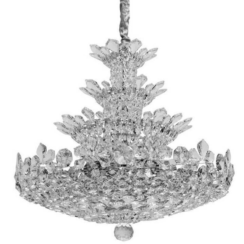 Люстра Griselda Crystal Chandelier 80 Хром Прозрачный Люстра Griselda Crystal Chandelier 80 Хром Прозрачный в Тюмени | Loft Concept