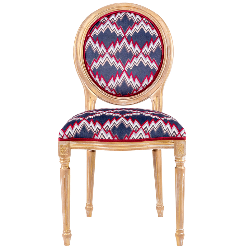 Стул Ikat Pattern с золотой патиной Золотой Мульти Стул Ikat Pattern с золотой патиной Золотой Мульти в Тюмени | Loft Concept