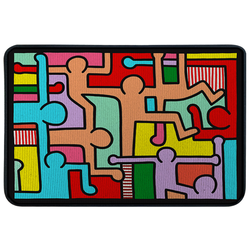 Ковер для прихожей и ванной Keith Haring Rug Мульти Ковер для прихожей и ванной Keith Haring Rug Мульти в Тюмени | Loft Concept