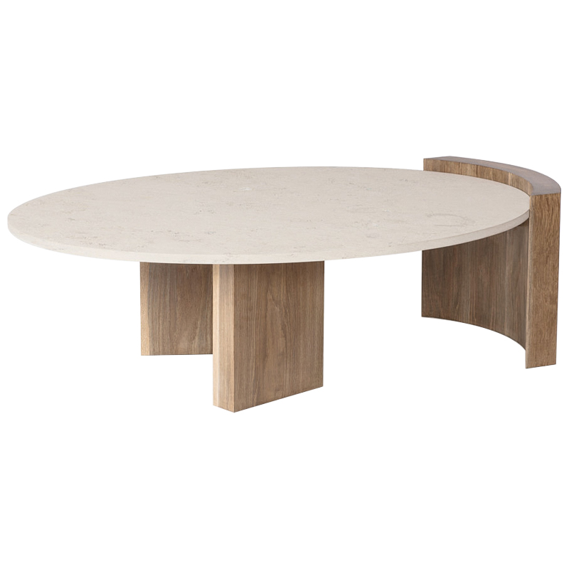 Кофейный стол Jia Coffee Table Бежевый Коричневый Кофейный стол Jia Coffee Table Бежевый Коричневый в Тюмени | Loft Concept