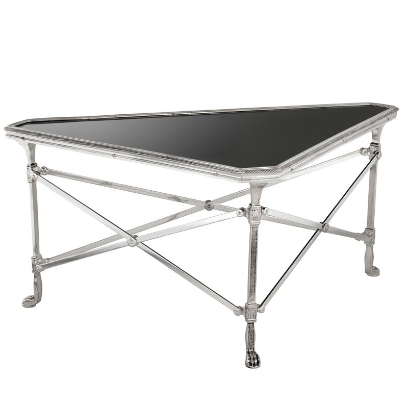 Кофейный стол Eichholtz Coffee Table Soiree Глянцевый черный Серебро винтаж Кофейный стол Eichholtz Coffee Table Soiree Глянцевый черный Серебро винтаж в Тюмени | Loft Concept