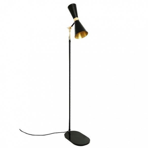 Торшер Delightfull Cairo Floor Lamp Глянцевое золото Черный Торшер Delightfull Cairo Floor Lamp Глянцевое золото Черный в Тюмени | Loft Concept