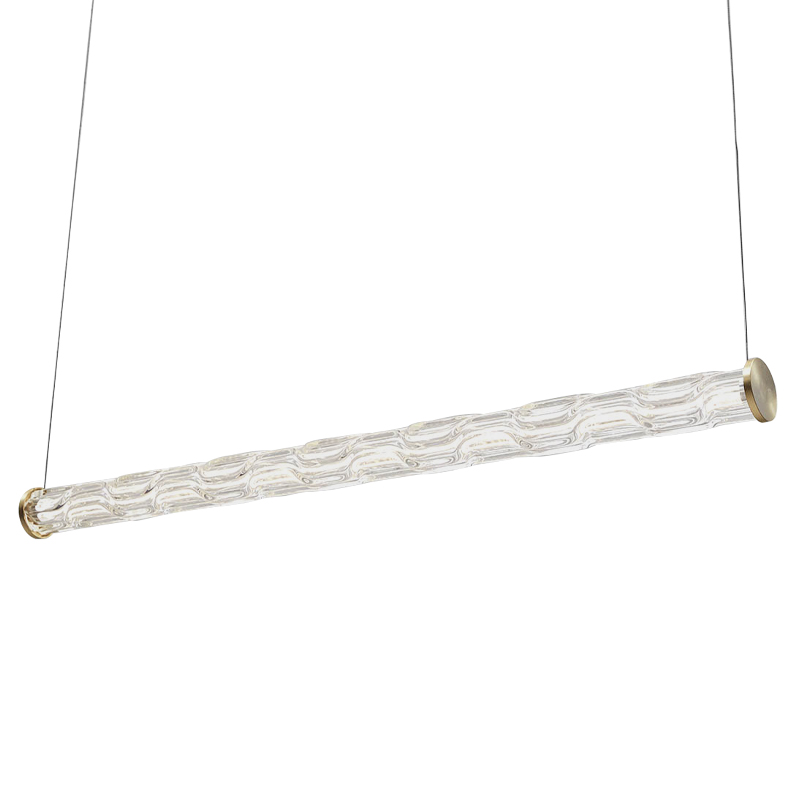 Линейный подвесной светильник Storey Glass Hanging Lamp Золотой Прозрачное Стекло Линейный подвесной светильник Storey Glass Hanging Lamp Золотой Прозрачное Стекло в Тюмени | Loft Concept