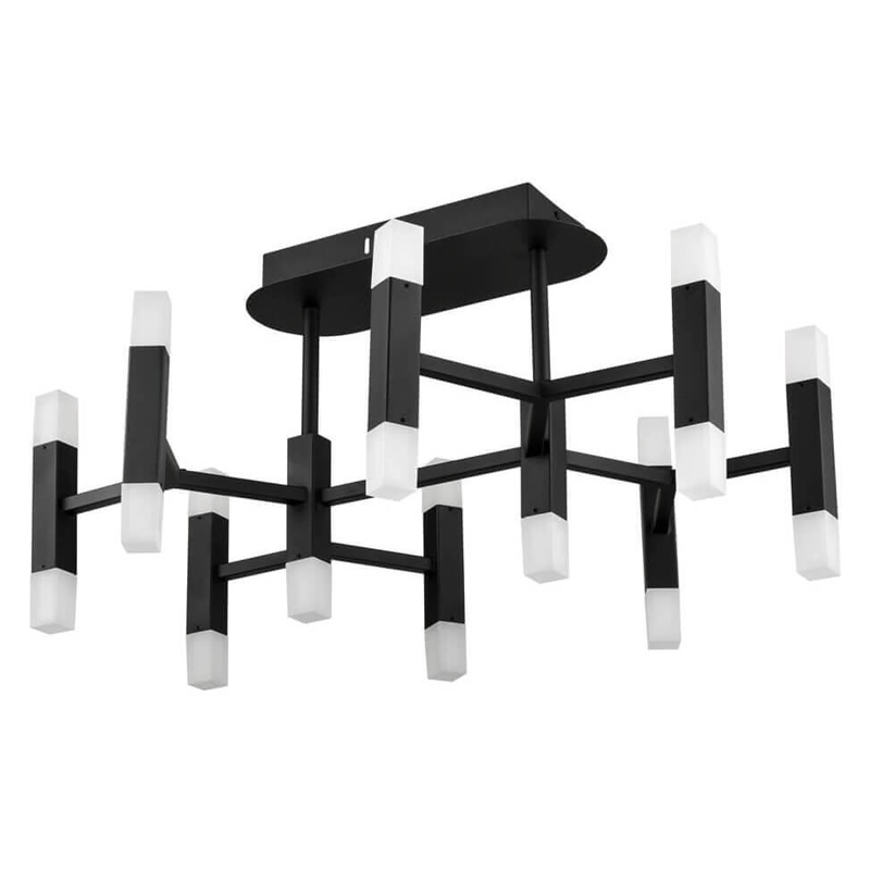 Потолочный светильник Rigor & Conciseness Lighting Angular Plafond Black d66 Белый Черный Потолочный светильник Rigor & Conciseness Lighting Angular Plafond Black d66 Белый Черный в Тюмени | Loft Concept