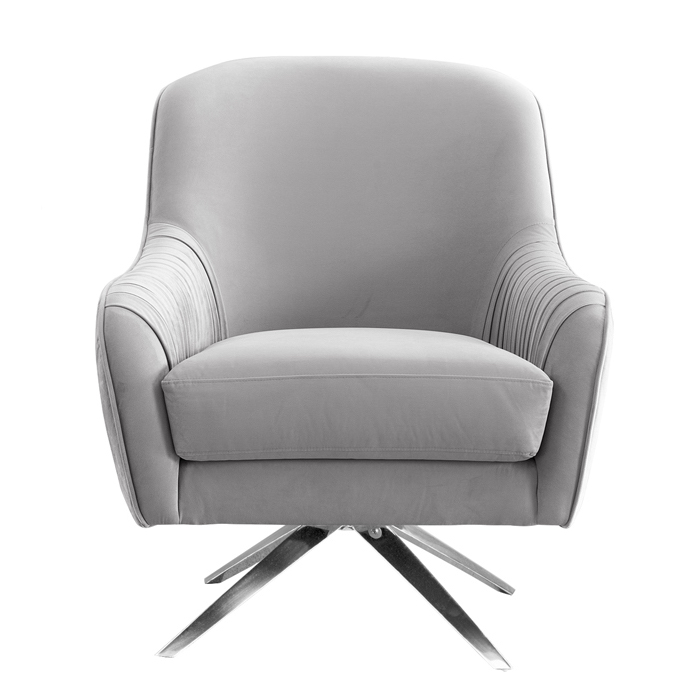 Кресло вращающееся Mistic Armchair Светло-серый Нержавеющая сталь Кресло вращающееся Mistic Armchair Светло-серый Нержавеющая сталь в Тюмени | Loft Concept